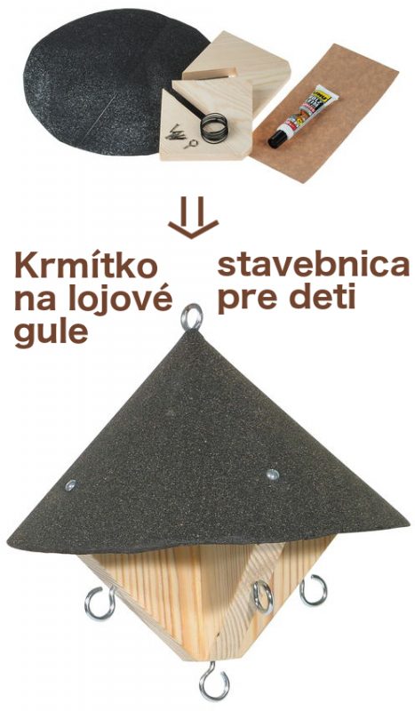 Krmítko na lojové gule - stavebnica